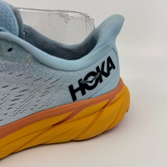 Hoka One One Clifton 8 Color Summer Song / Ice Flow SZ Women’s 7.5 - Picture 5 of 9